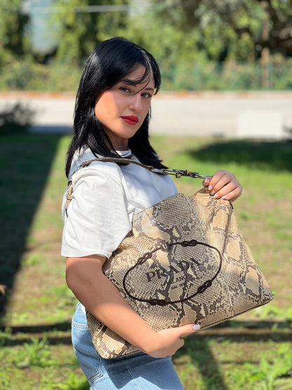 Borsa Tote Prada Python