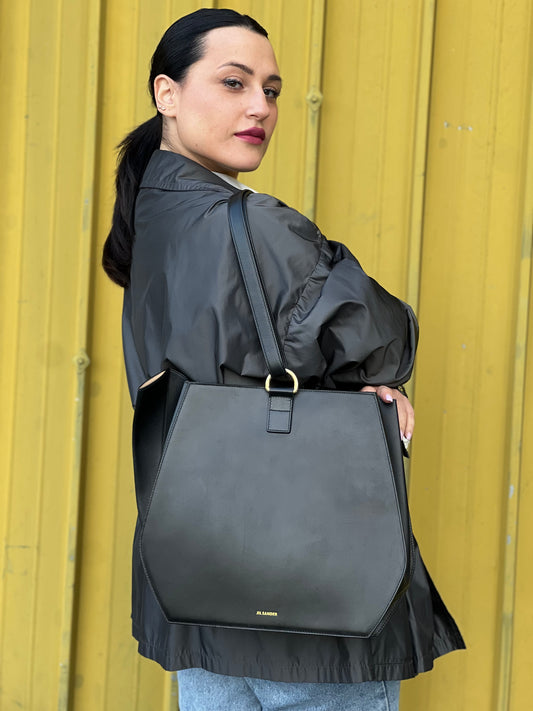 Borsa a spalla Jil Sander nera