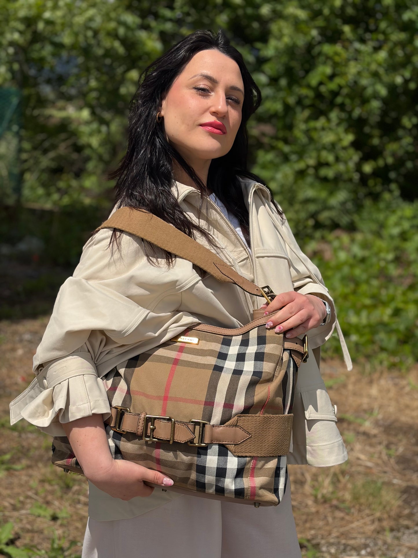Tote Burberry Gosford Bridle House Check
