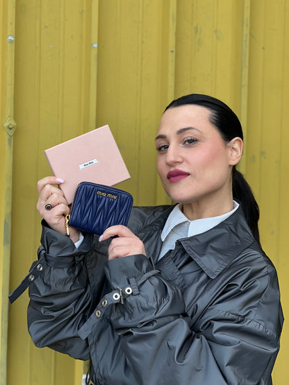 Portafoglio Miu Miu gaufré