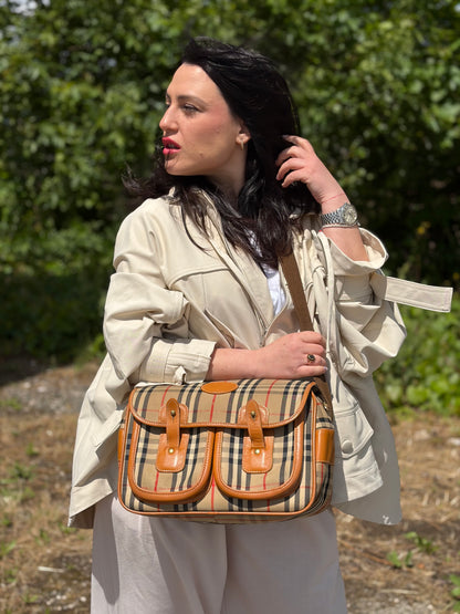 Cartella Burberrys tartan beige