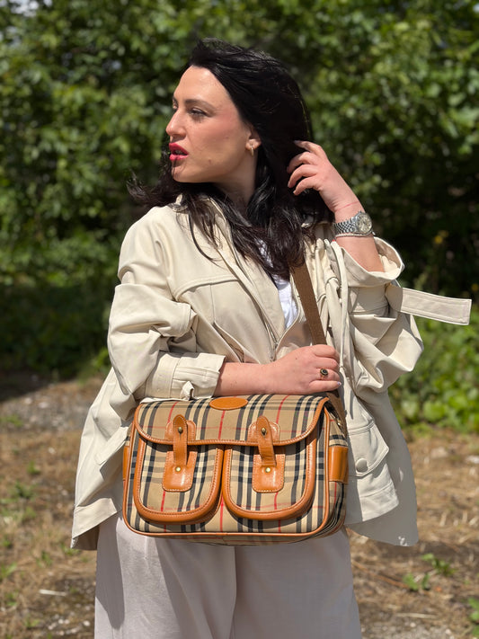 Cartella Burberrys tartan beige