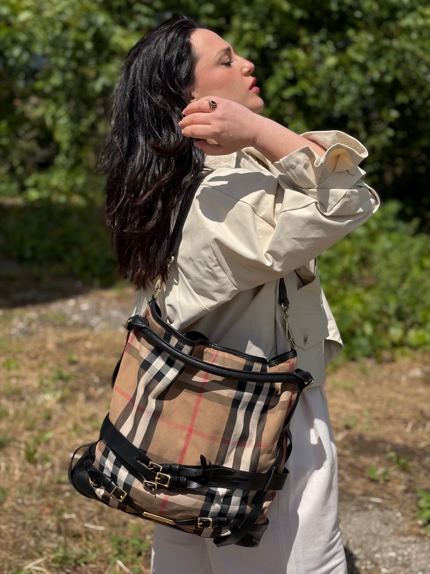 Gosford Bridle Bag Burberry tartan