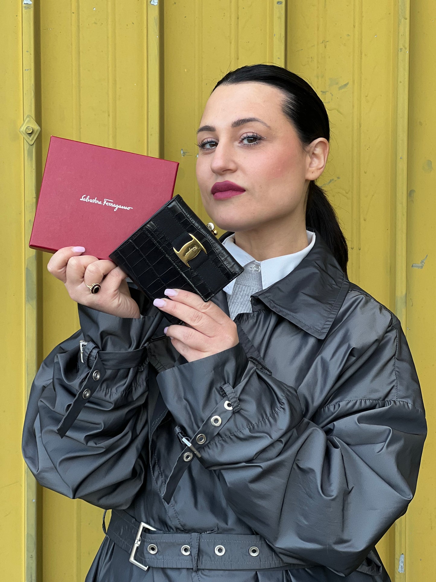 Portafoglio Salvatore Ferragamo fiocco