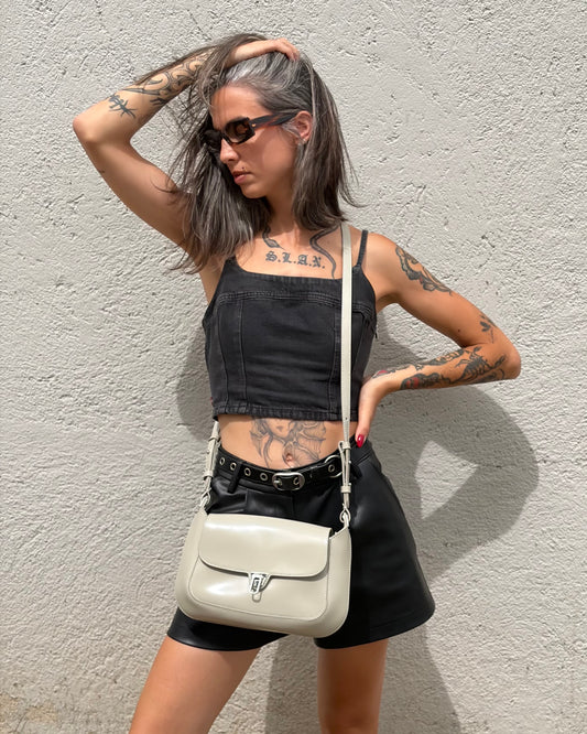 Borsa Coccinelle Cristhy tortora