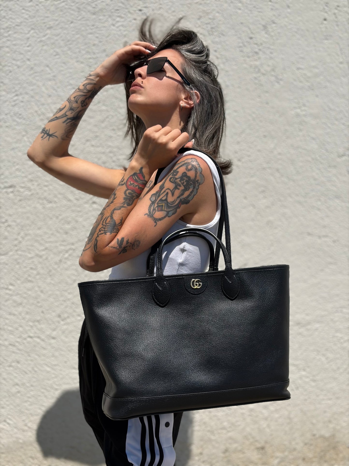 Borsa Shopping Ophidia Gucci nera