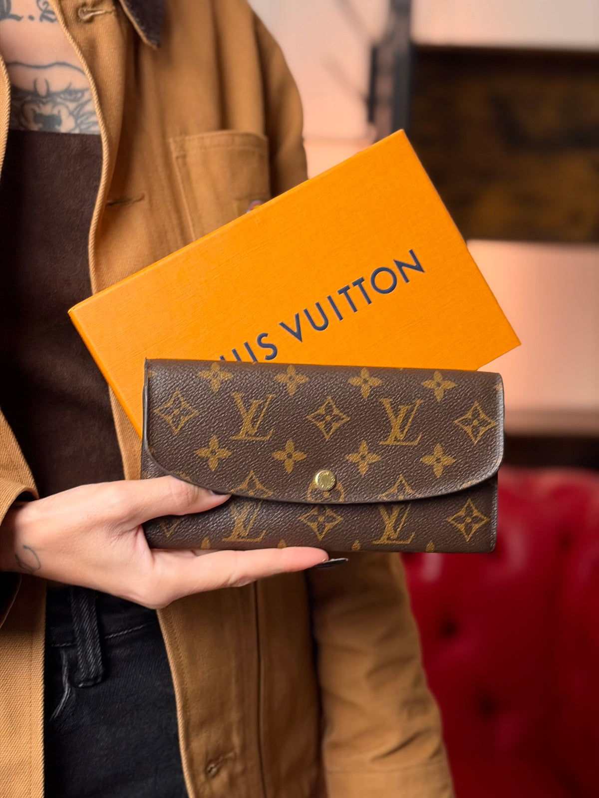 Portafoglio Emilie Louis Vuitton monogram