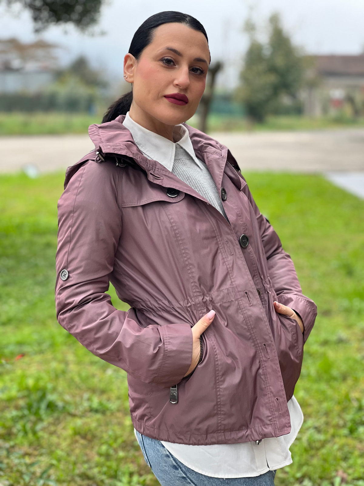 K-Way Burberry glicine taglia 36