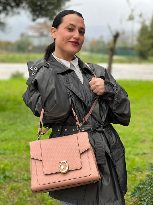 Borsa Satchel Trussardi rosa