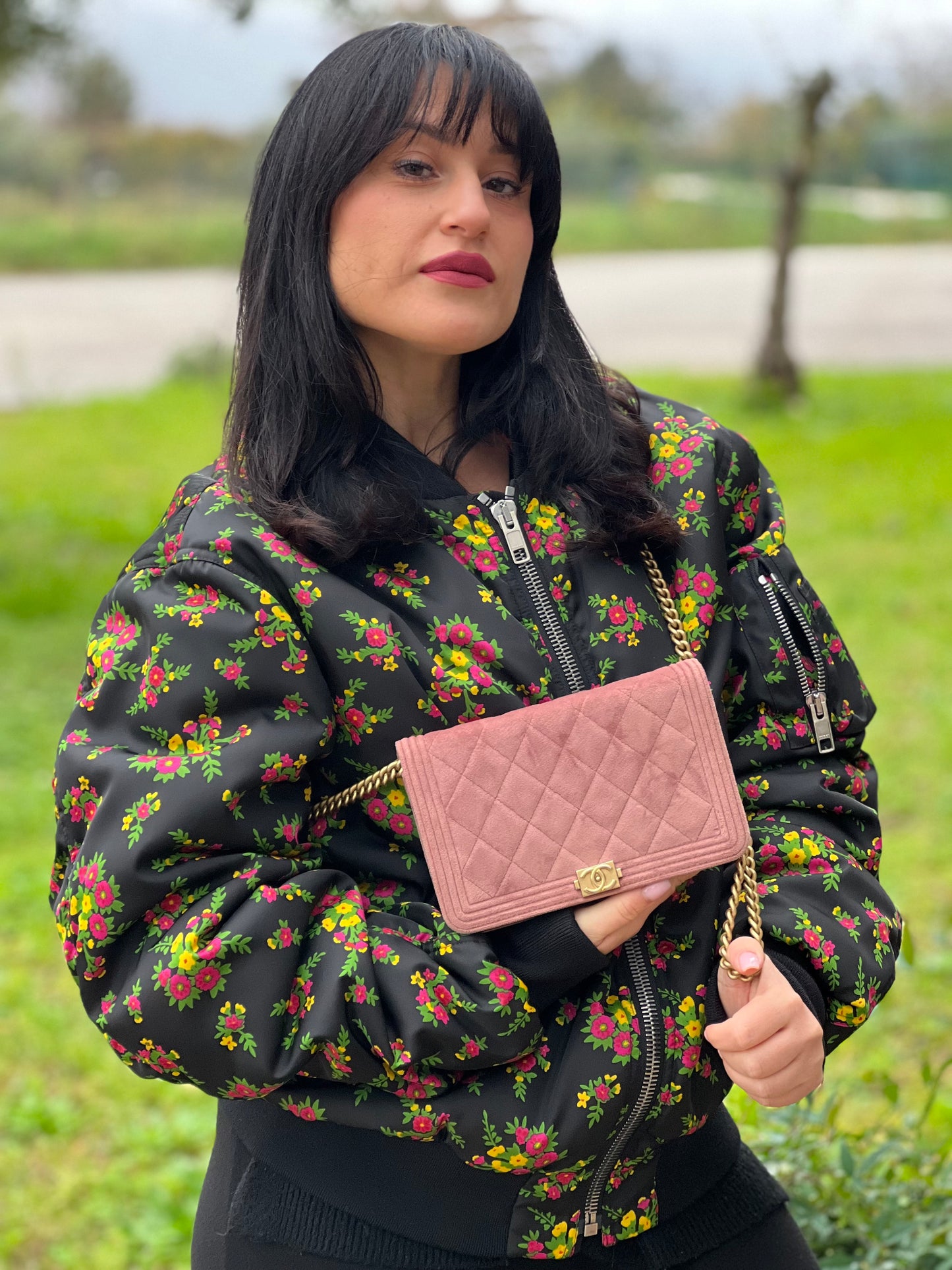 Chanel Wallet on chain Boy Velvet