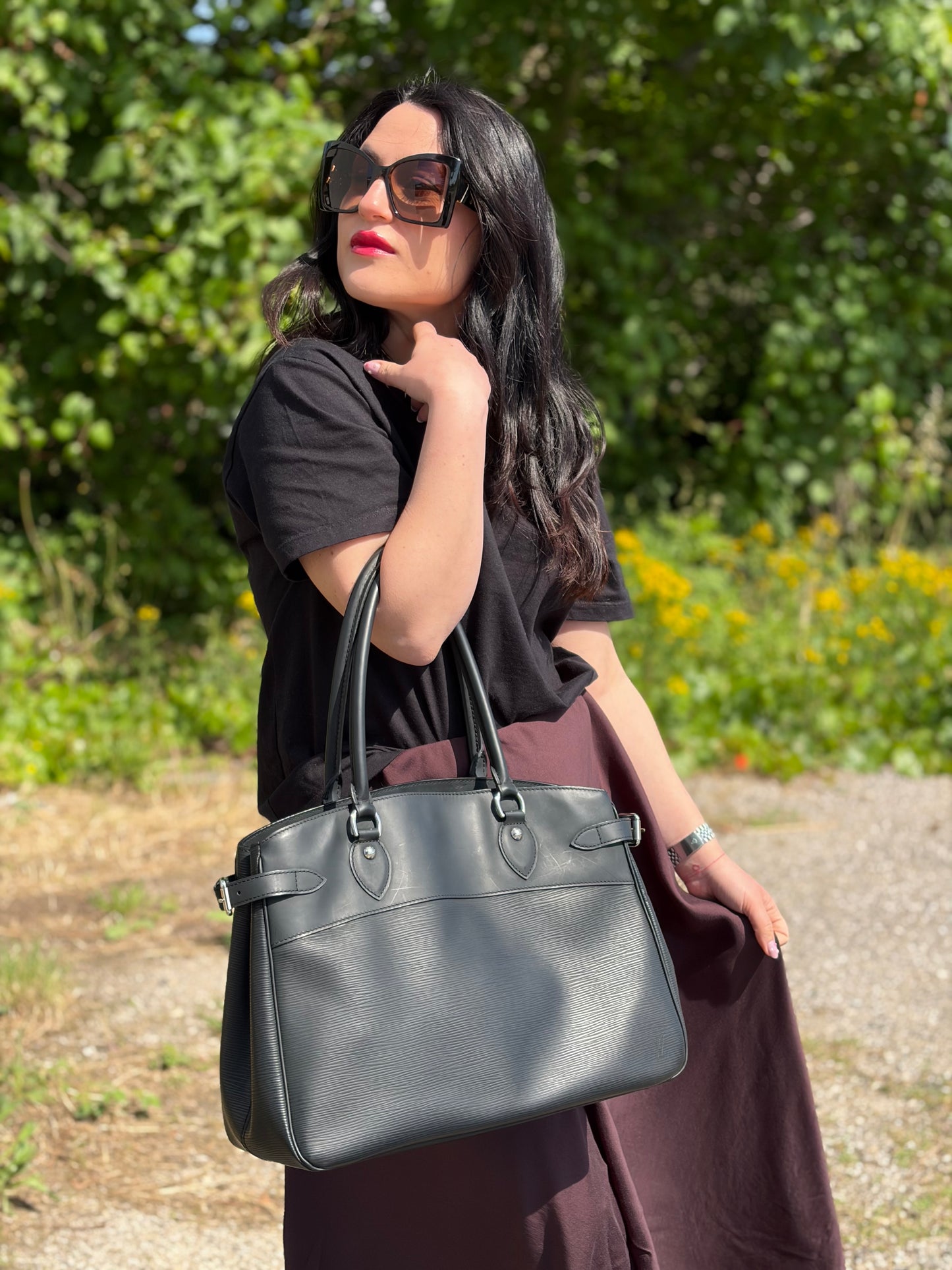Borsa Passy Epi nera Louis Vuitton