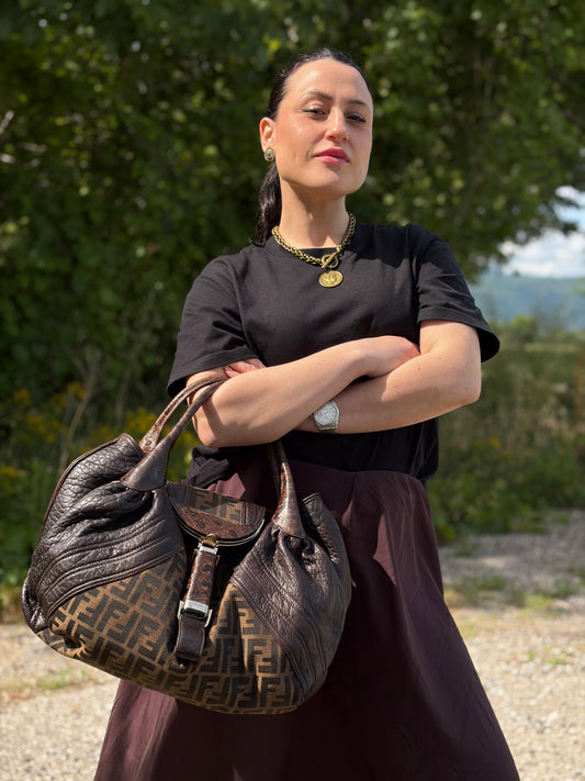 Borsa Fendi Spy zucca
