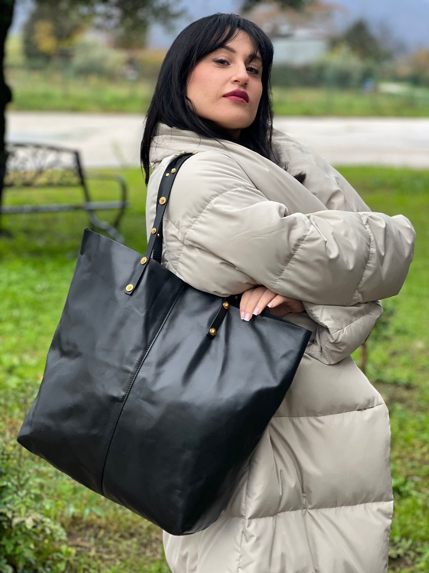 Shopper Versace nera