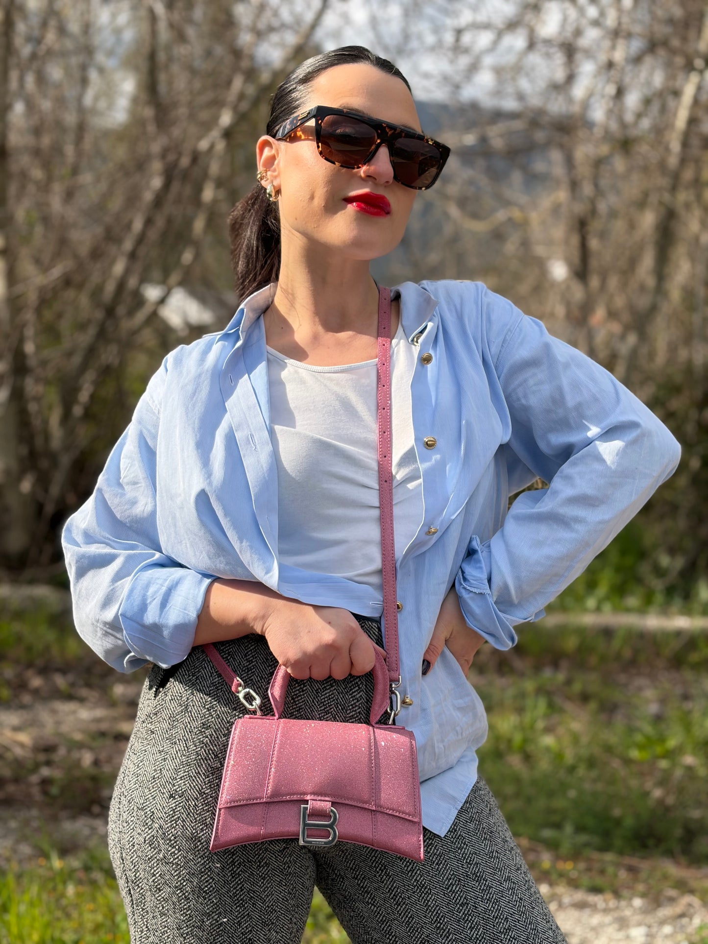 Borsa Balenciaga Hourglass XS