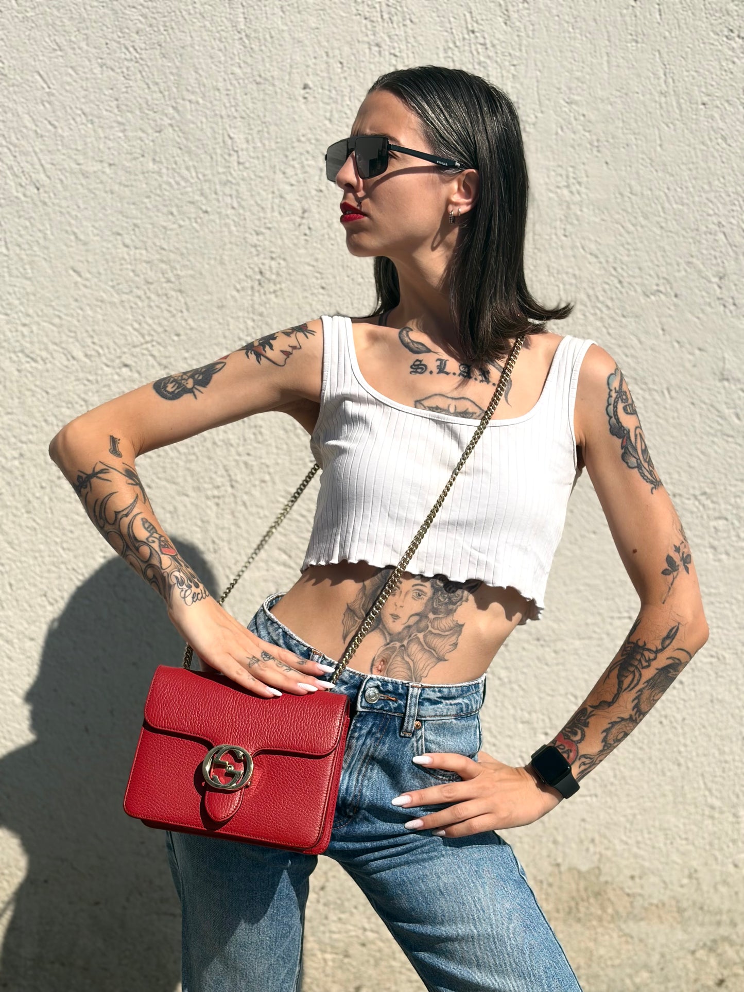 Tracolla Gucci Interlocking