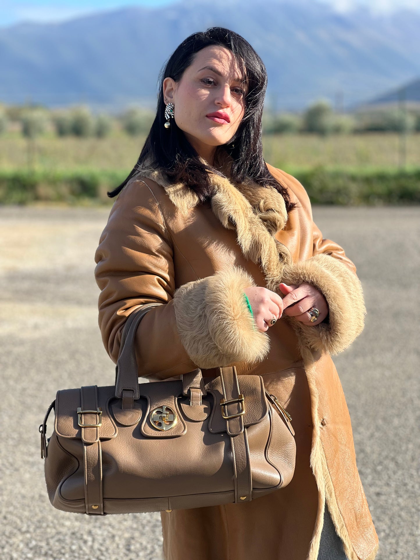 Borsa a mano Gucci beige