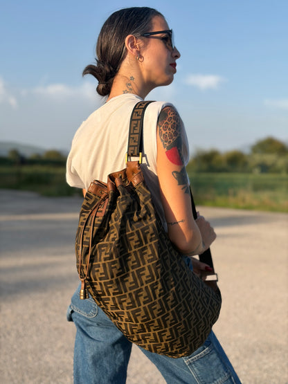 Zaino monospalla Fendi Zucca FF