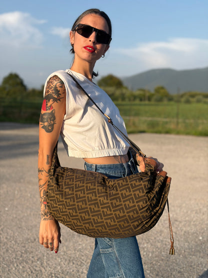 Zaino monospalla Fendi Zucca FF