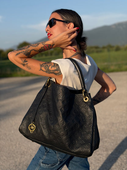 Borsa Artsy MM Blu Empreinte