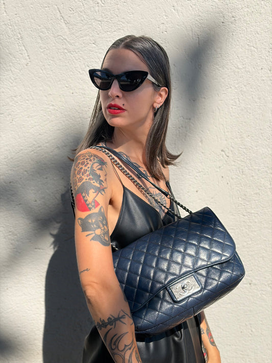 Borsa CC Chanel blu