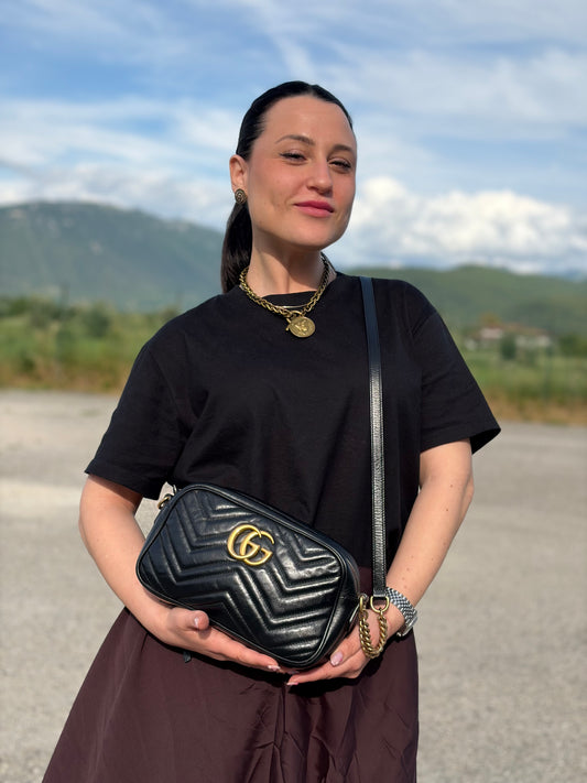 Camera Bag Gucci Marmont nera