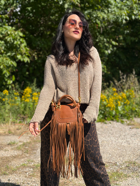 Borsa Chloè Marcie frange