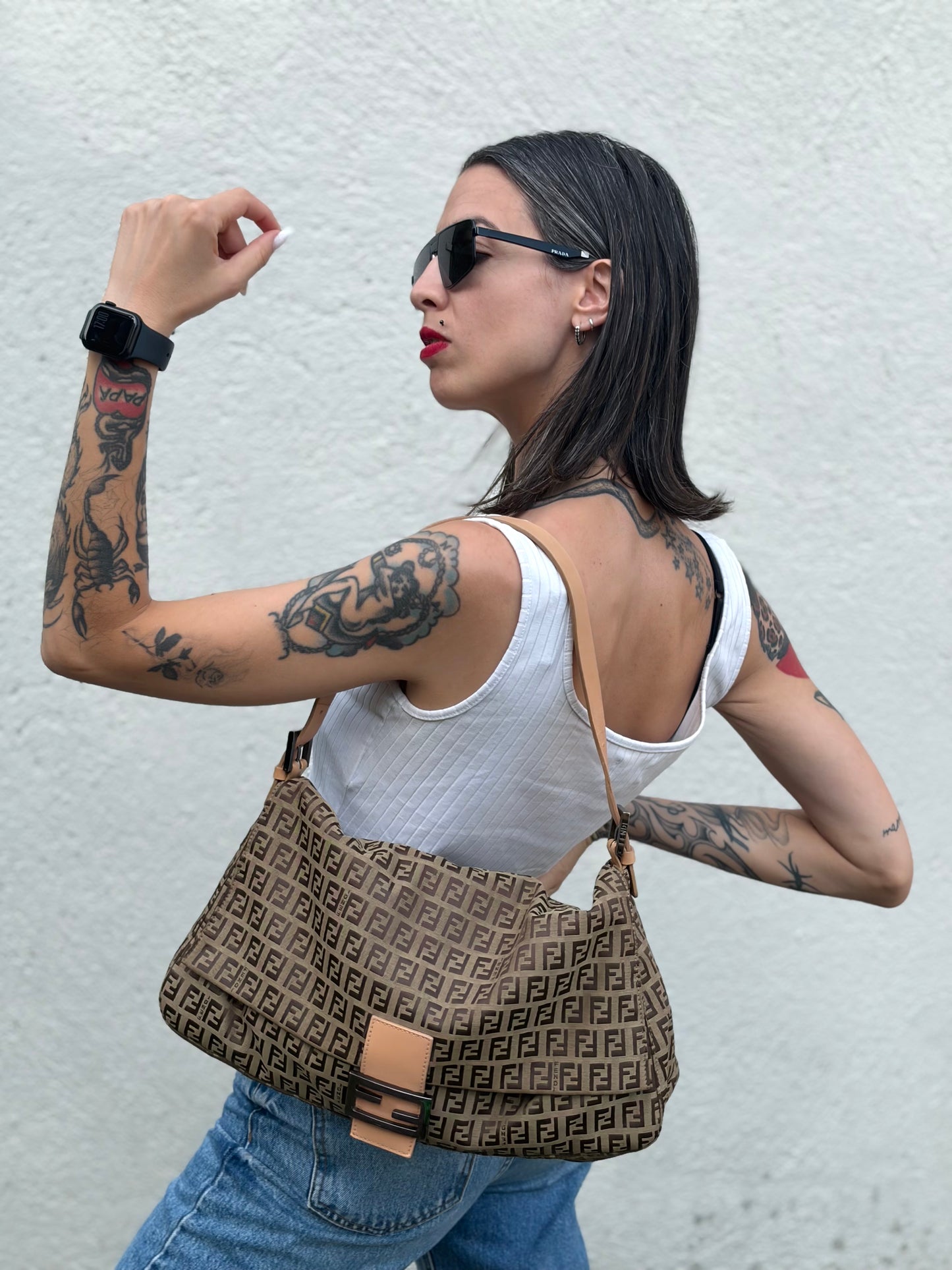 Fendi Mama Baguette Zucchino