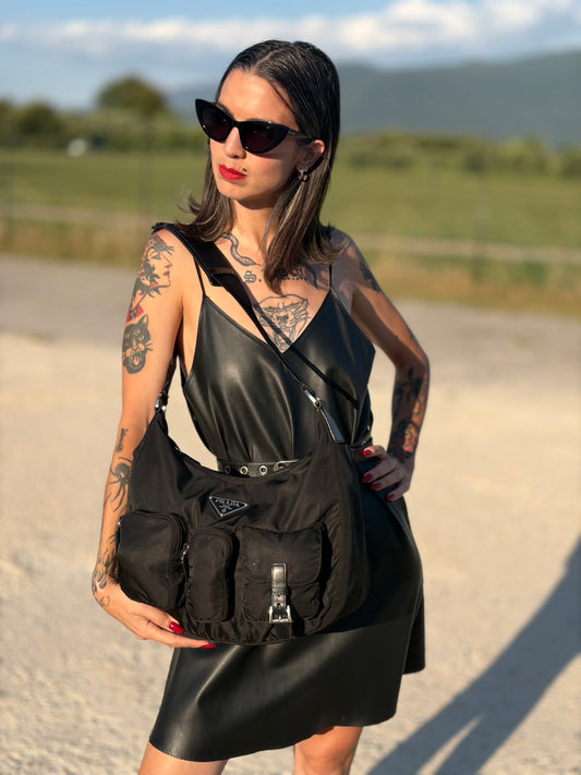 Hobo Prada nylon nero