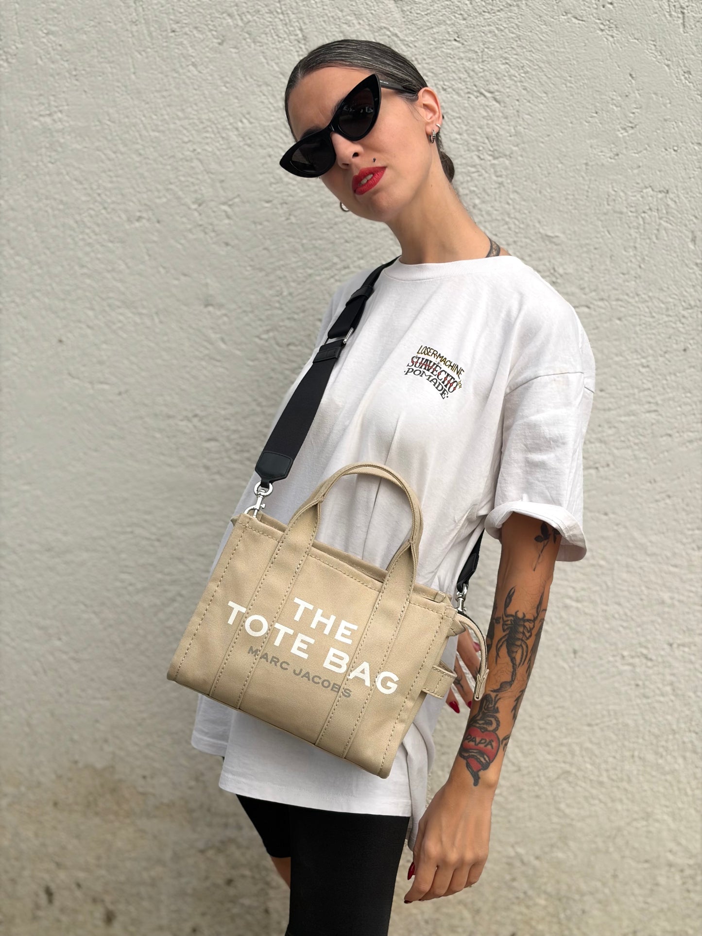 The Small Tote bag Marc Jacobs sabbia