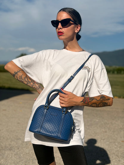 Borsa Gucci Dôme blu cobalto