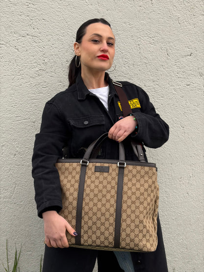 Borsa Tote Gucci GG beige