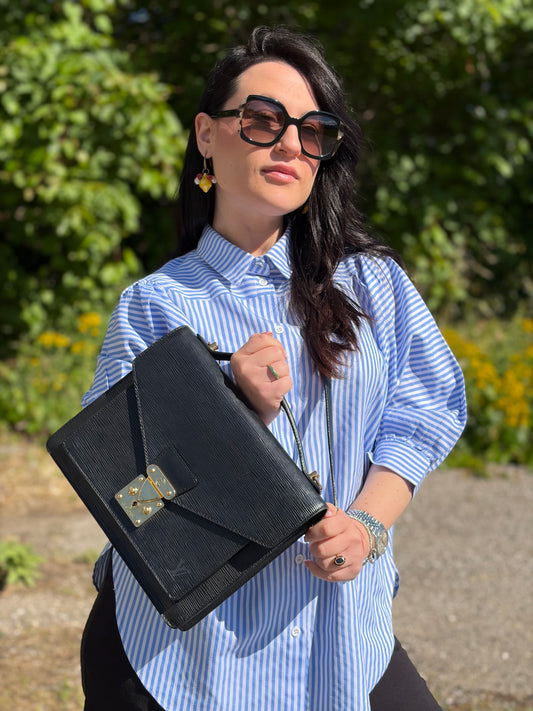 Monceau Epi Louis Vuitton nera