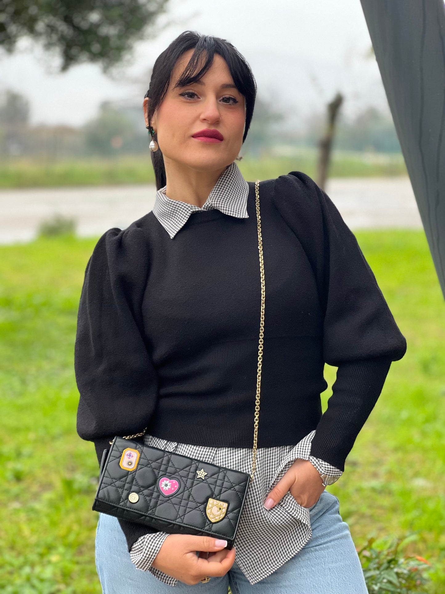 Wallet on chain Dior nero