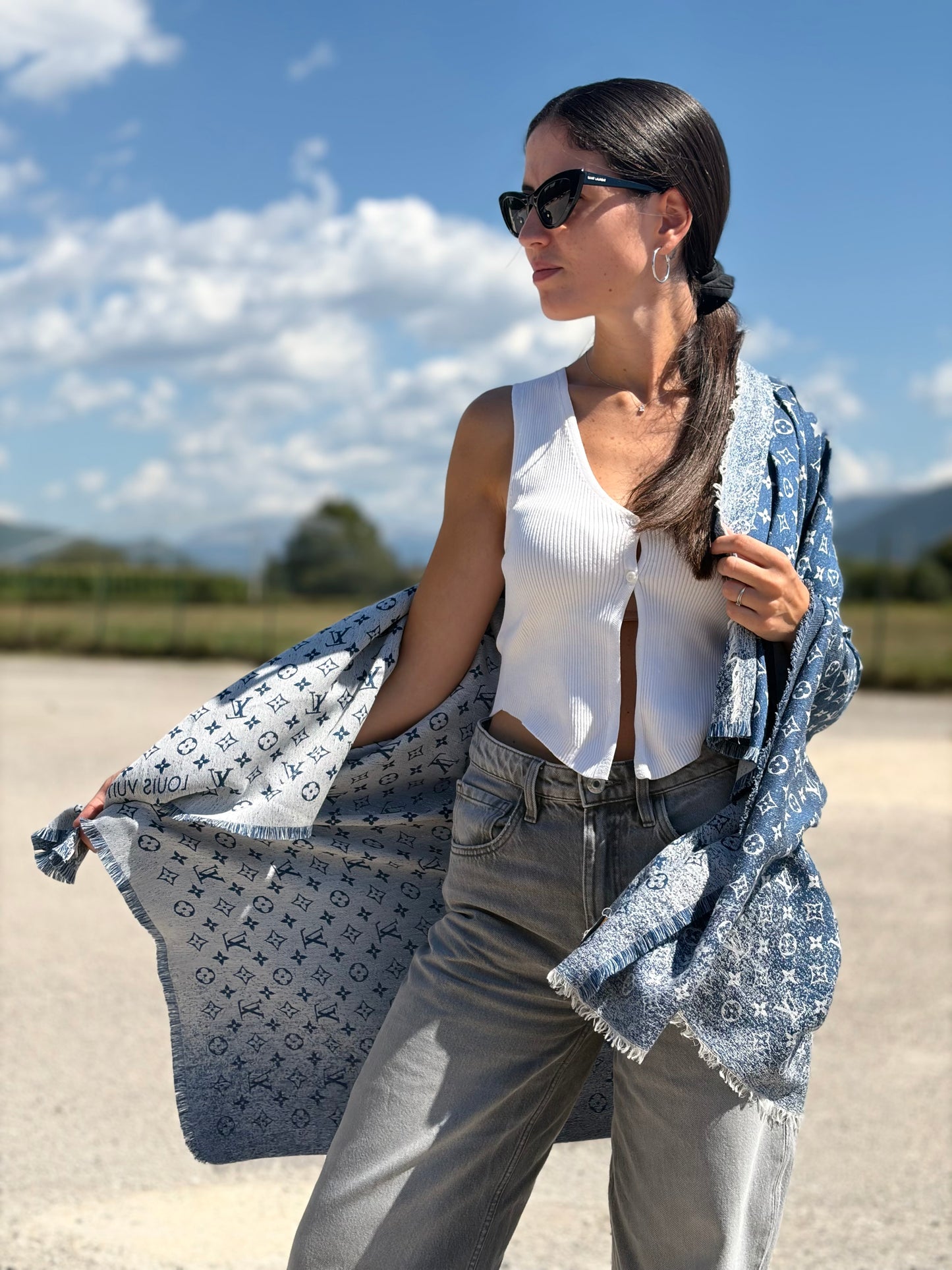 Stola Louis Vuitton blu