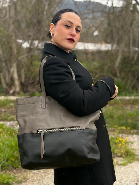 Shopper Miu Miu bicolore