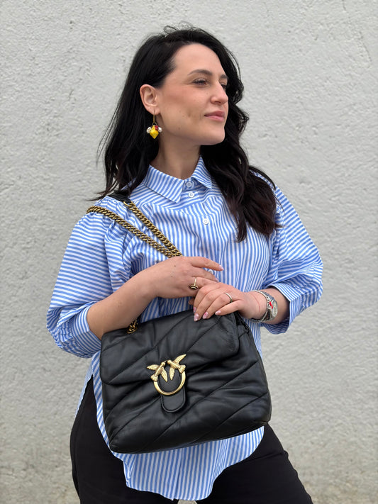 Borsa Love Puff Pinko nera