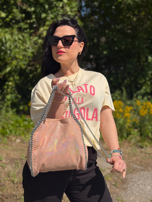 Borsa Mini Falabella Stella McCartney rosa
