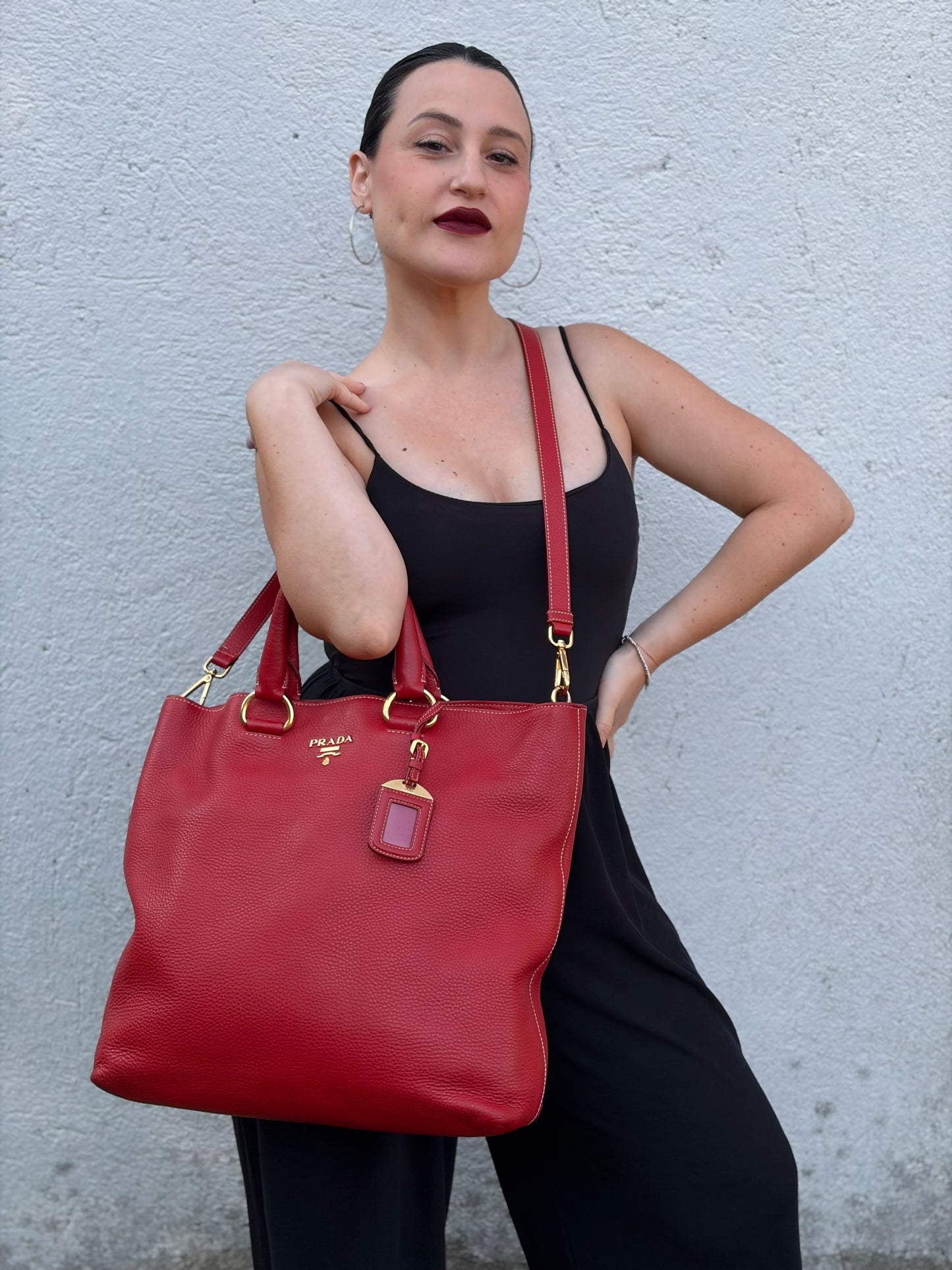 Tote Prada rossa