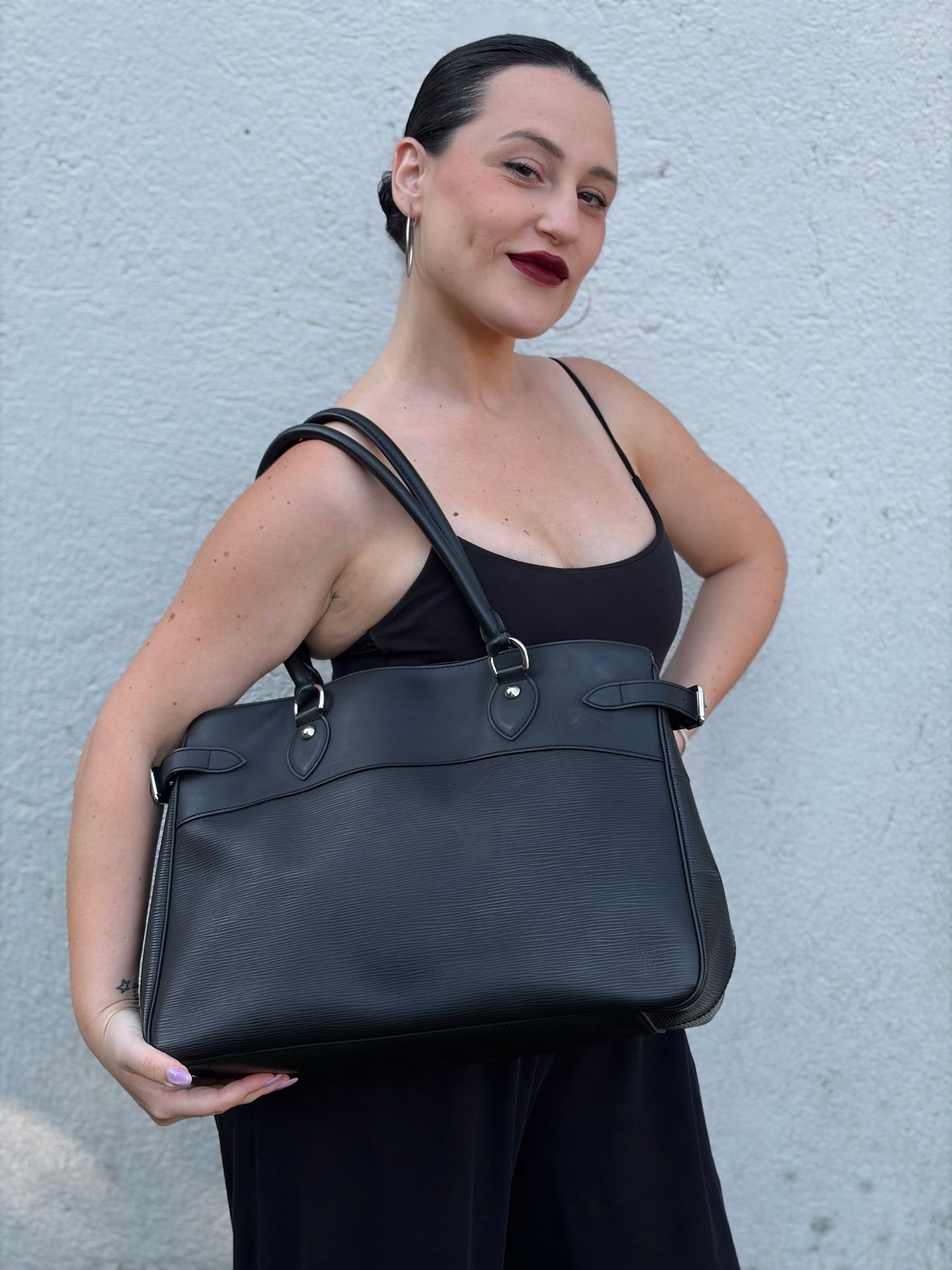 Borsa Passy Epi nera Louis Vuitton