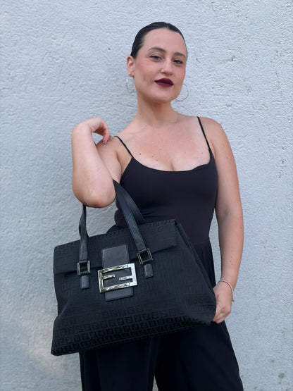 Borsa Fendi Zucchino nera
