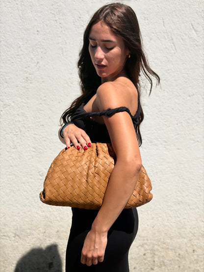 Pouch Bottega Veneta cammello