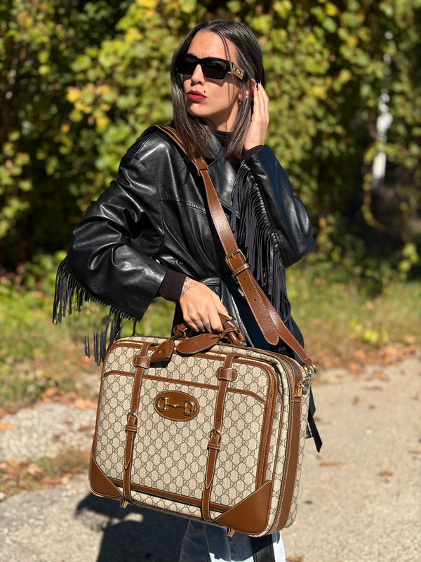 Borsa da viaggio Gucci Horsebit