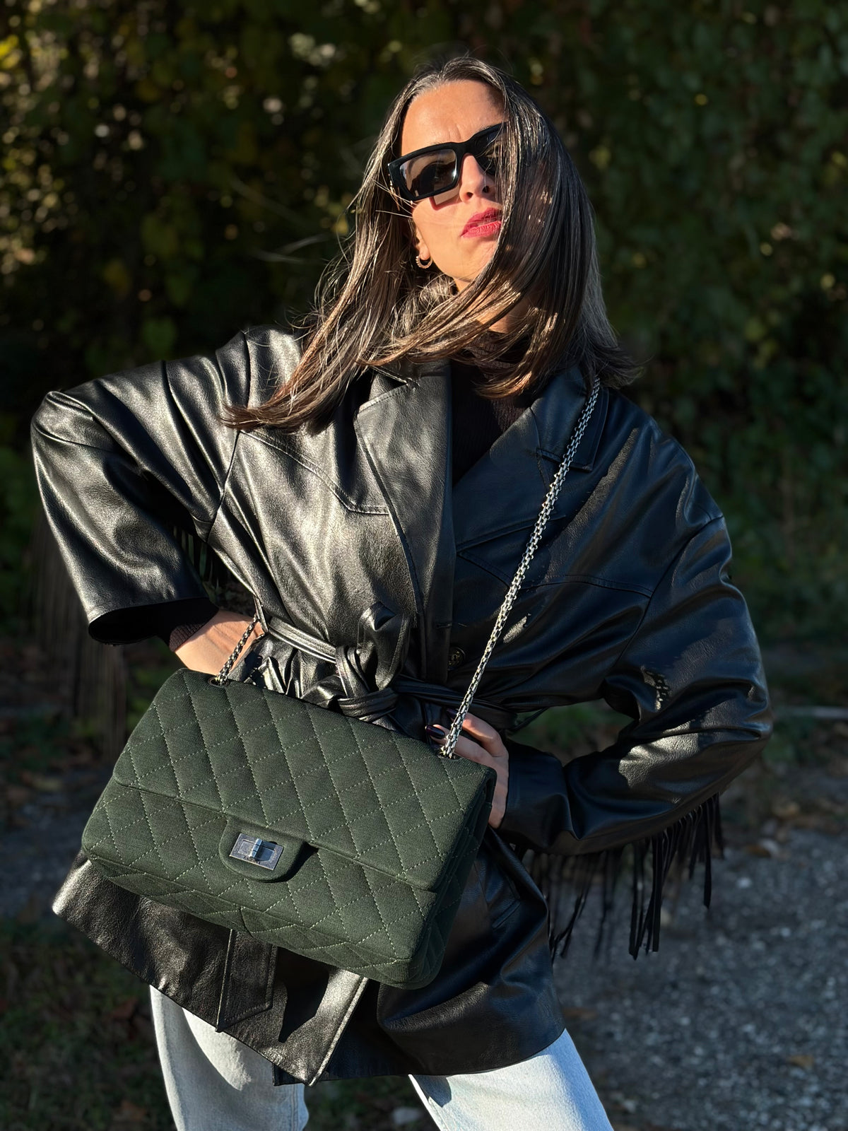 Borsa Chanel 2.55 verde – foto 2 di 17