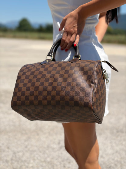 Speedy 30 Damier Ébène Louis Vuitton