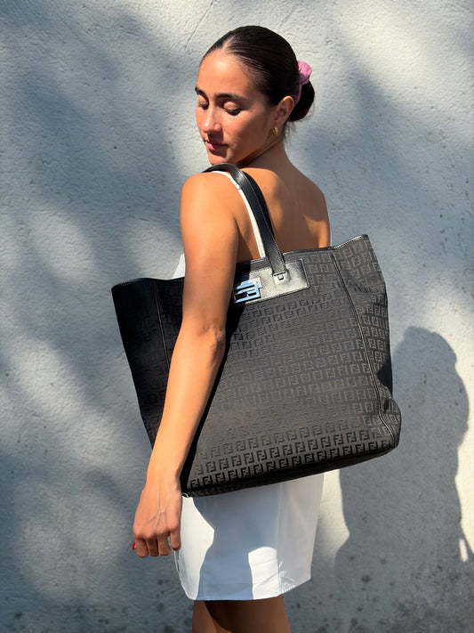 Tote Fendi zucchino nera