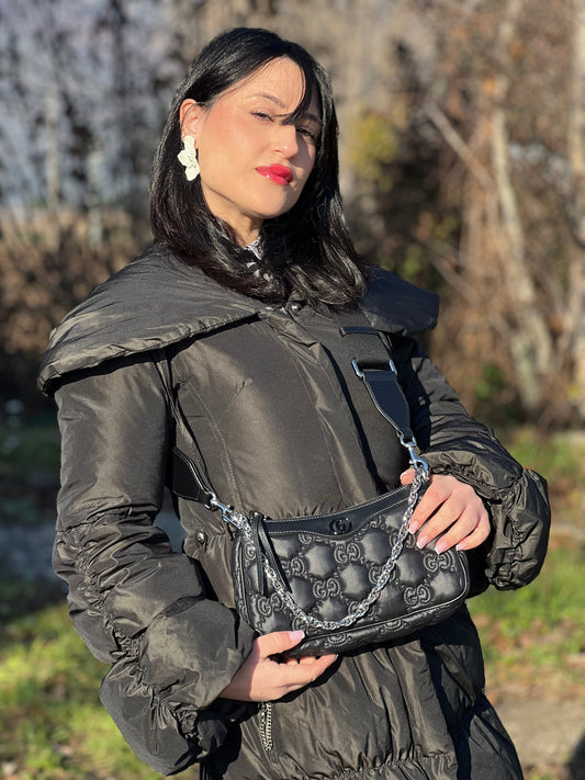 Tracolla Gucci GG Matelassé nera