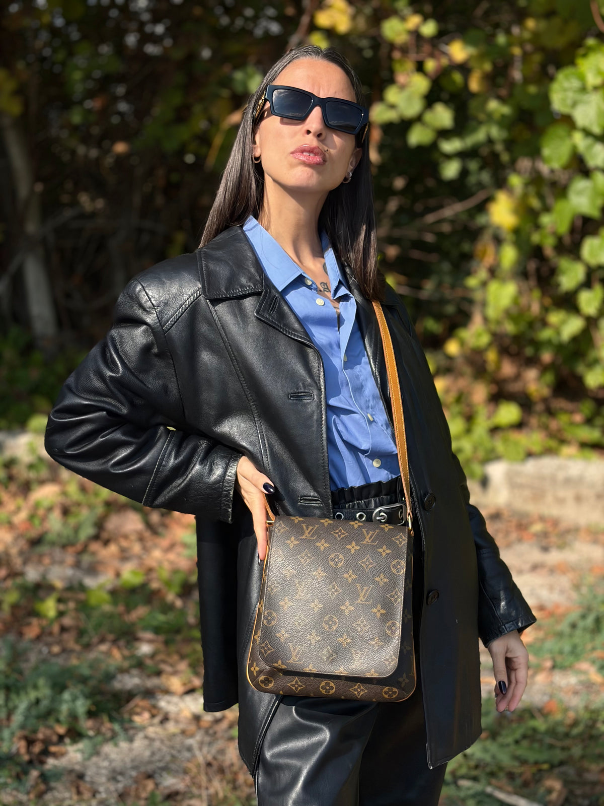 Musette Salsa Louis Vuitton monogram in canvas marrone