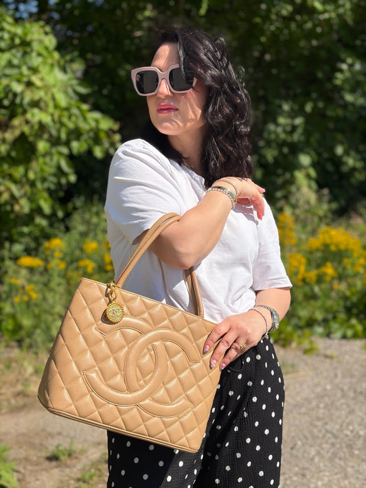 Borsa Chanel Médallion beige