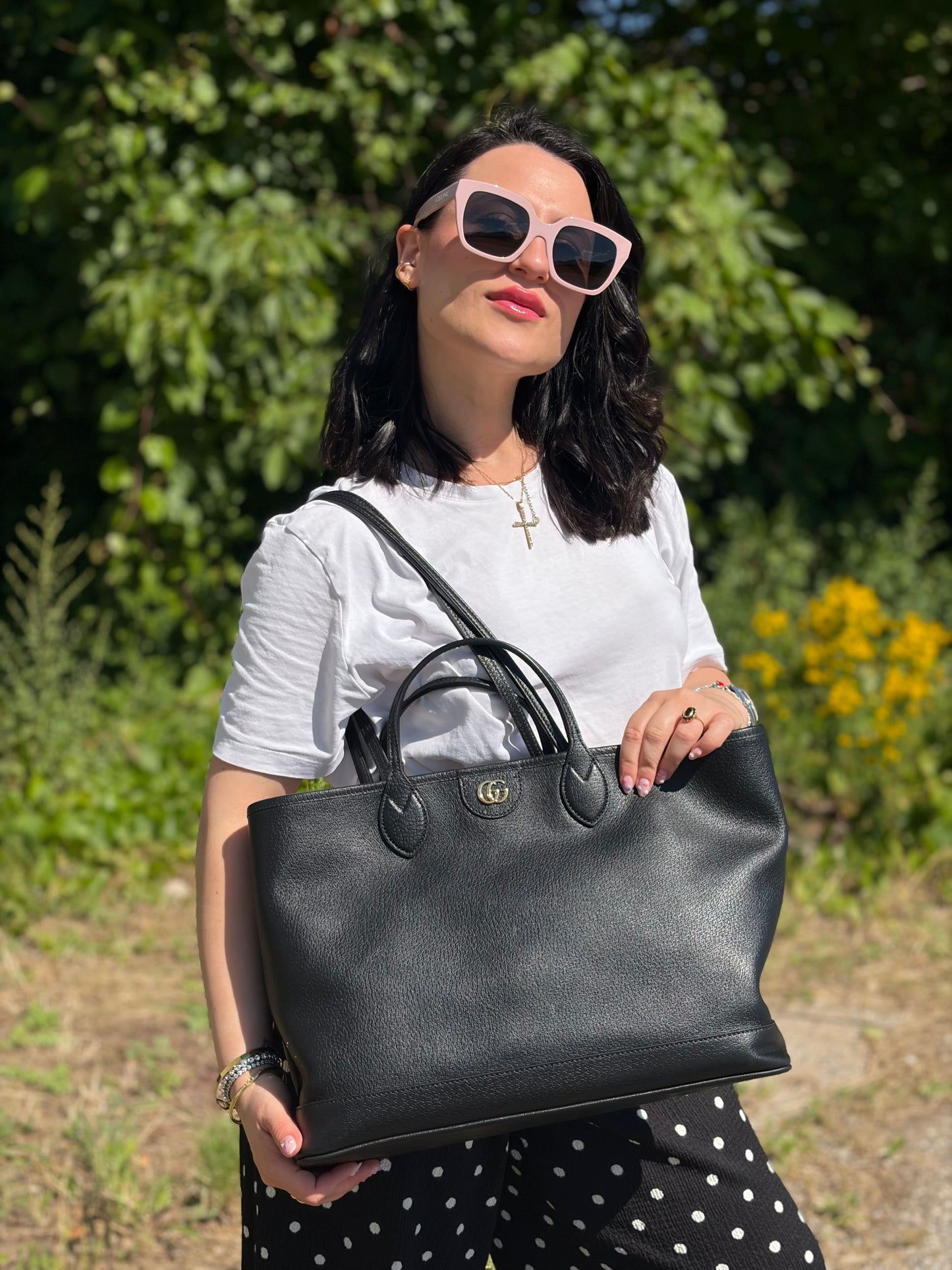 Borsa Shopping Ophidia Gucci nera