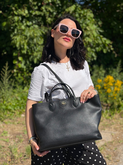 Borsa Shopping Ophidia Gucci nera
